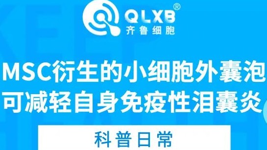 科普日常 | MSC衍生的小细胞外囊泡可减轻自身免疫性泪囊炎